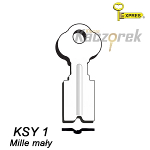 Płaski 001 - Mille mały KSY1 - klucz surowy